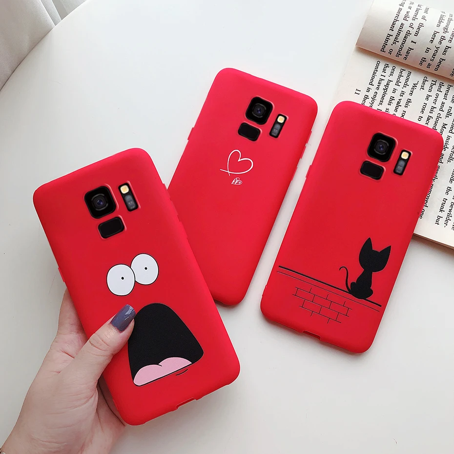 For Cover Samsung S9 S 9 Plus Case Soft Silicone Cute Bumper Protector Fundas on Samsung Galaxy S9 Plus S9 Phone Case Back Cover