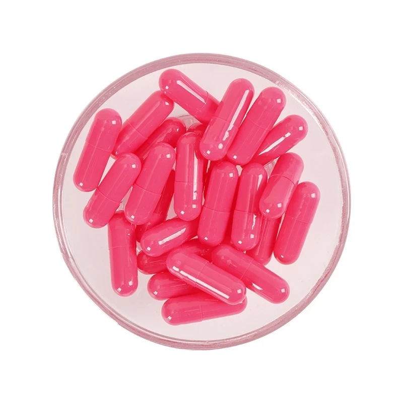 Hollow Hard Gelatin Transparent Joined Capsules 1000PCS Standard Size 00# Colorful Empty Capsules Empty Gelatin Clear Capsules - Image 2