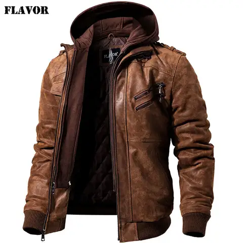 Genuine Leather Motorcycle Jacket FLAVOR