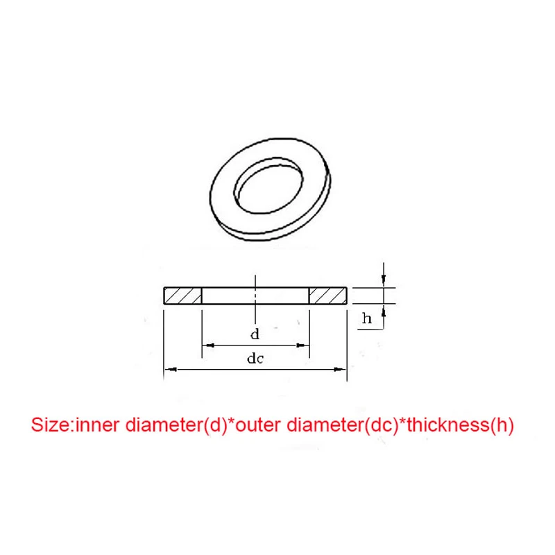 White Nylon Washers Plastic Flat Washer Spacer Seals  Gaskets Ring M3 M3.5 M4 M5 M5.8 M6 M8 M10 M12 M14 M16 M18 M20