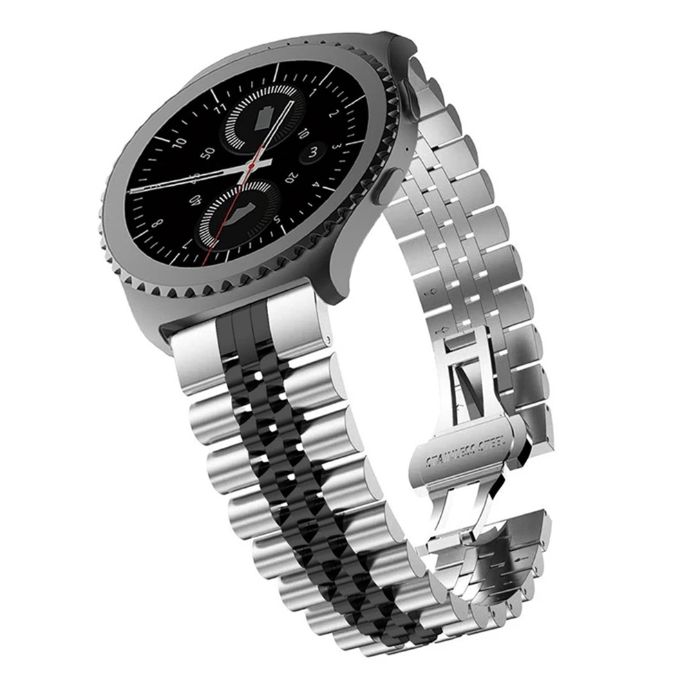 

For Samsung Galaxy Watch 46mm Bands 22mm Stainless Steel Business link Bracelet correa for Gear S3 classic Frontier wrist strap