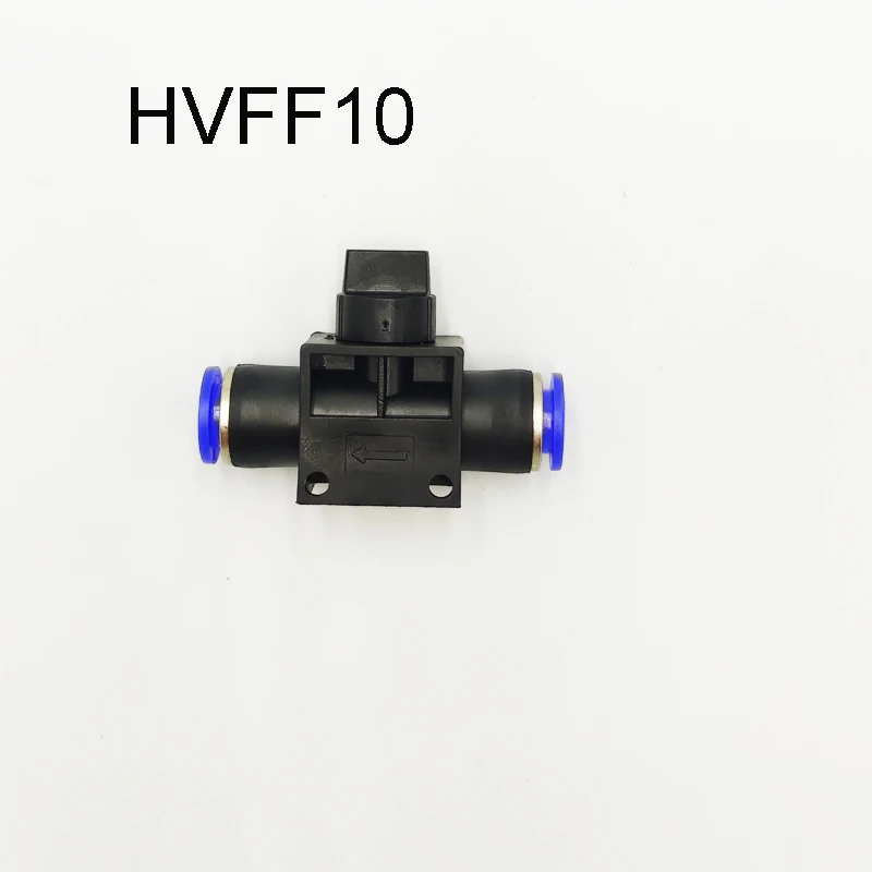 

10PCS Pneumatic Fitting HVFF 10mm Pipe Connector Tube Air Quick Fittings Water Push In Hose Couping