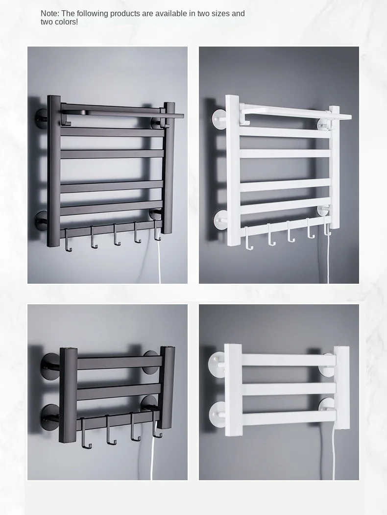 Bathroom Electric Towel Rack Constant Temperature Household Toilet Heating Drying Rack Wall Hanging