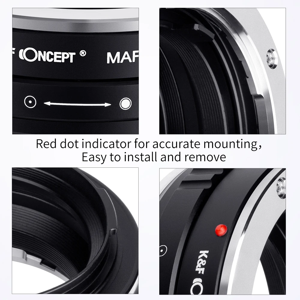 K&F Concept MAF-L Lens Adapter Ring for Sony Alpha A Mount Minolta AF Lens to Sigma Leica Panasonic L Mount Camera Body - Image 4