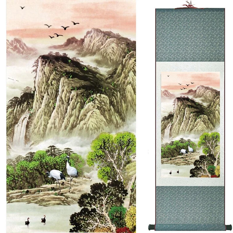 

old fashion painting landscape art painting Chinese traditional art painting China ink painting20190813028