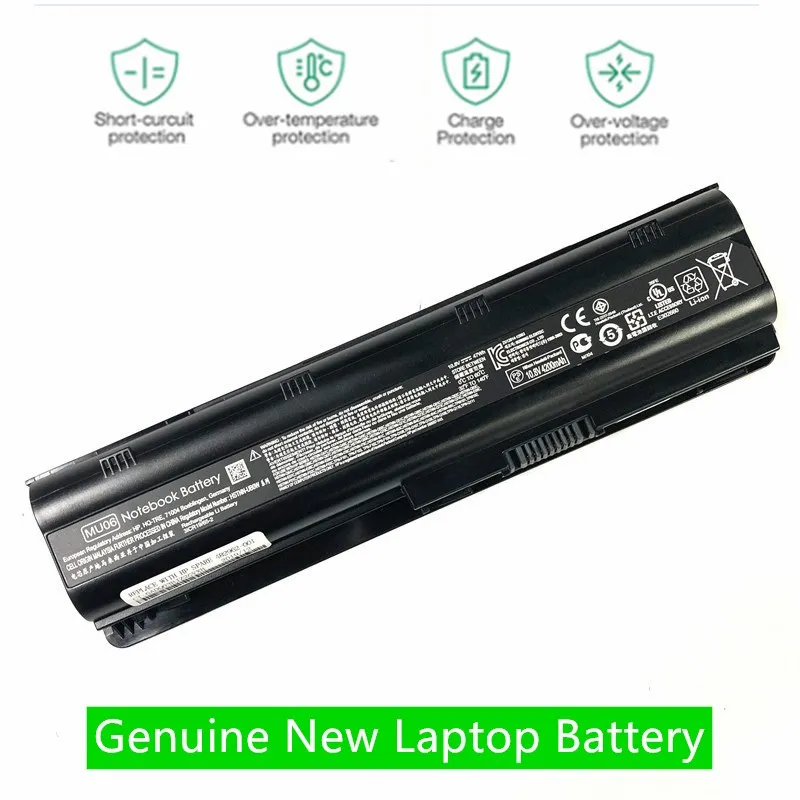 ONEVAN NEW Battery For HP Compaq Notebook CQ42  MU06 593553-001 593554-001 593554-001 Hp Pavilion G6 G7 593562-001 HSTNN-UB0W