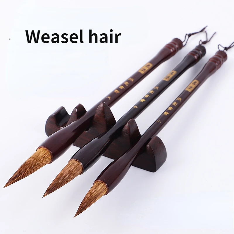 

Weasel Woolen Multiple Hard Hair Wooden Chinese Calligraphy Brush Pen Set Watercolor Painting Art Supply Tinta China Caligrafia