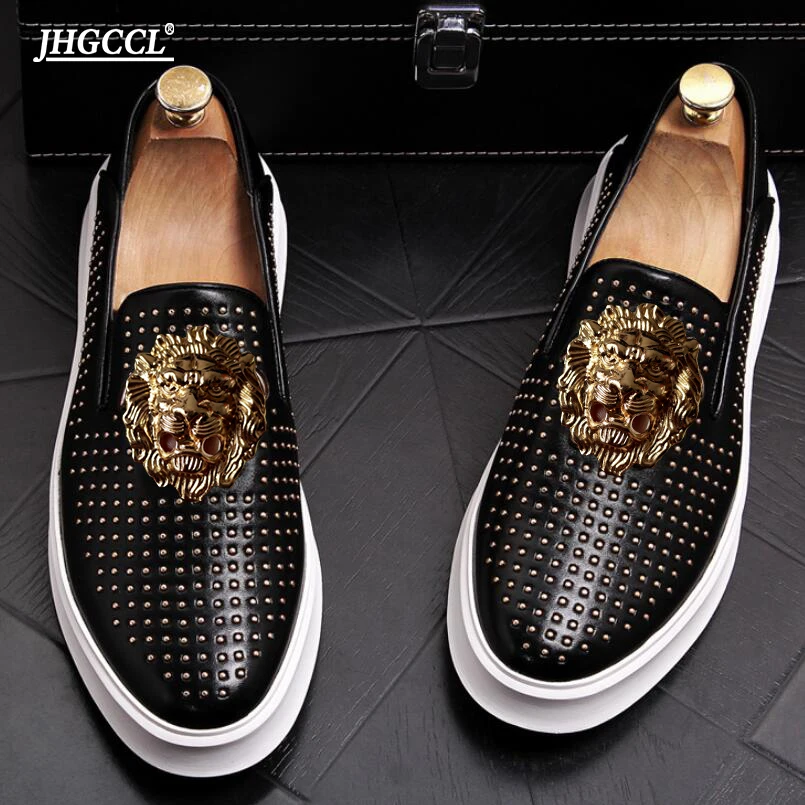 New men\'s shoes daily casual loafers men\'s fashion chunky men\'s fashion shoes high-end customization Zapatos Hombre A26