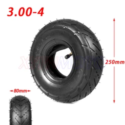 Tyre 3.00-4 Inner Tube and Out Tire for Knobby Scooter Go Kart Electric Scooter Highway Tire