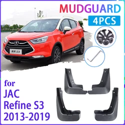 Car Mud Flap for JAC Refine S3 2013~2019 T50 T5 2014 2015 2016 2017 2018 Mudguard Splash Guards Fender Mudflaps Auto Accessories