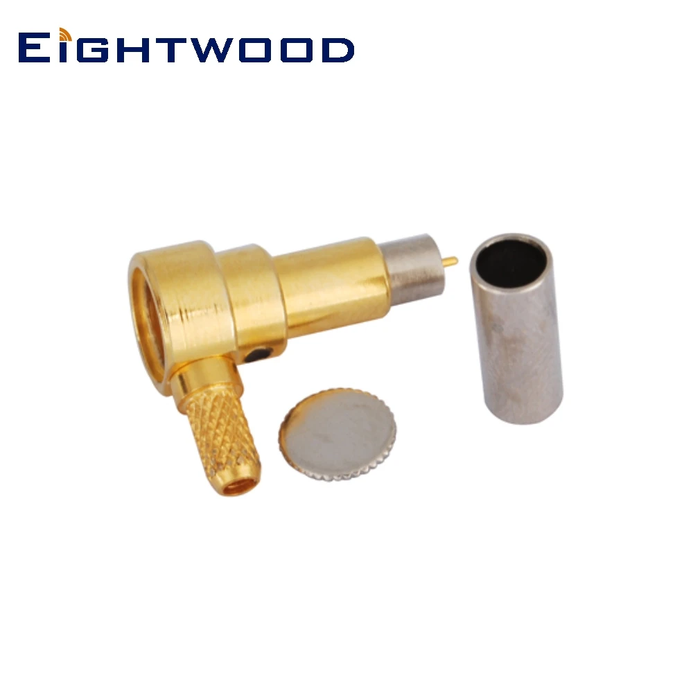 

Eightwood 5PCS MS156 MCC Plug Male RF Coaxial Connector Adapter Right Angle for RG316 LMR-100 RG174 RF Coaxial Cable