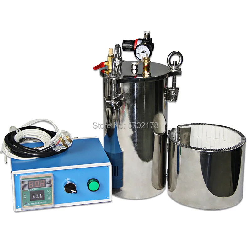 Glue Dispensing pressure barrel stainless steel with insulation heating temperature controller pressure tank