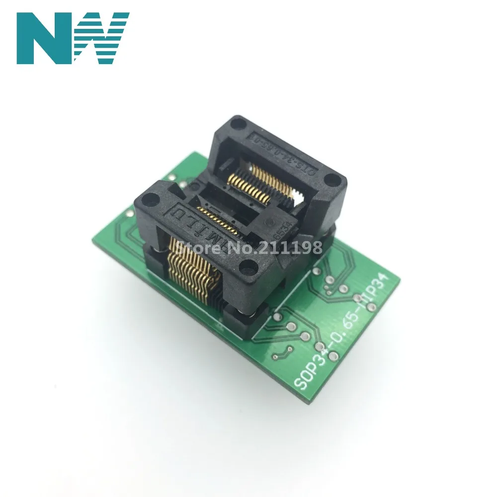 Ic Socket Ssop24 To Dip24-0.65Mm Programmer Adapter