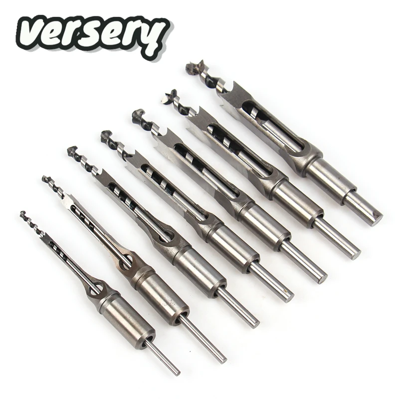 Versery-twist Square Hole Drill Bits Tronco Auger Mortising Serra Estendida para Escultura em Madeira Ferramentas para Trabalhar Madeira Faça Você Mesmo 630 mm 1pc