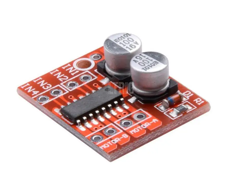 Ltrig personalizado 1 pçs 2 módulo de acionamento do motor dc invertendo pwm velocidade duplo h ponte motor deslizante para a vitória do carro inteligente l298n