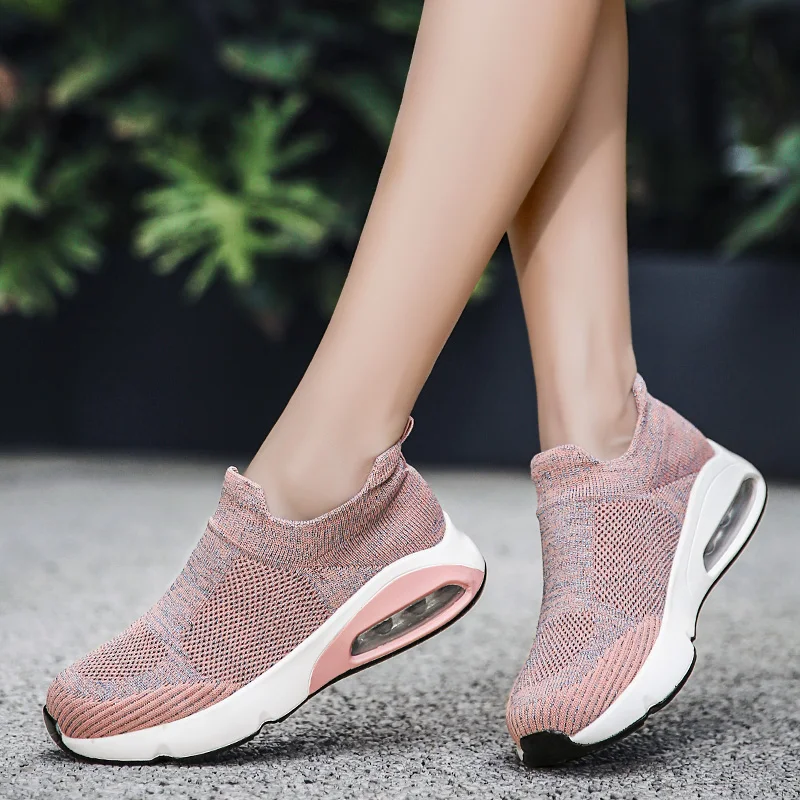 Shoes Women Outdoor Platform Wedge Shoes Ladies Sneakers Sock Shoe Slip on Women Tennis Shoes Zapatillas Mujer Tenis Feminino