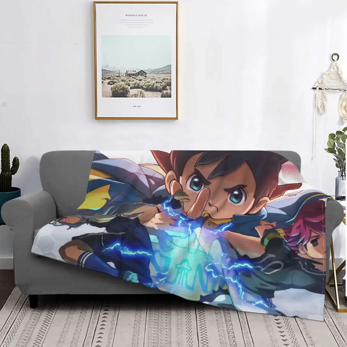 

Inazuma Eleven Blankets Fleece Decoration Ultra-Soft Throw Blankets for Bedding Bedroom Plush Thin Quilt