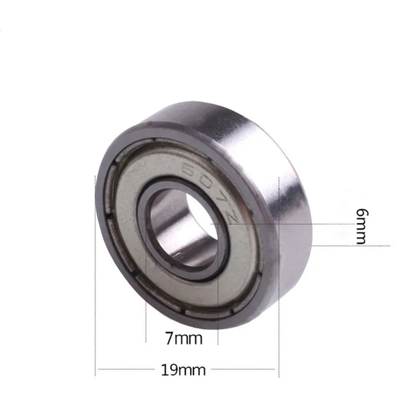 607ZZ 607-2RS 7*19*6 mm miniature ball bearing 607Z 607 -2Z 2RS 607RS 607 2RS deep groove ball bearing 7x19x6 mm