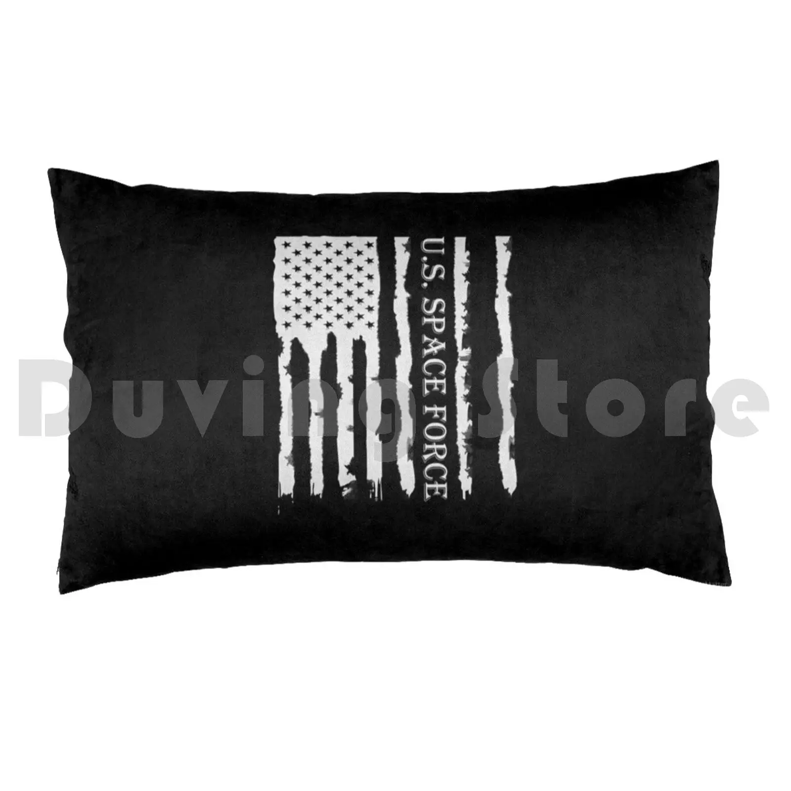 U.s. Space Force American Usa Flag Pillow Case Printed 50x75 Force Star The Force Awakens Galaxy Jedi Air