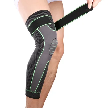 1 PCS Lange Knie Pads Kompression Kneepad Unterstützung Sleeve Schutz Elastische Kneepad Klammer Frühling Unterstützung Volleyball Läuft
