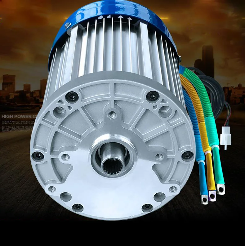 70V3000W 3600 Rpm/4800 Rpmไฟฟ้าสาม-สี่ล้อใหม่Energyสกู๊ตเตอร์High-Power DC Brushlessขนาดใหญ่Differentialมอเตอร์