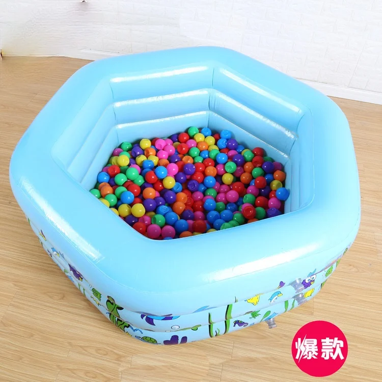 

Infants and Young Children Warm Thick Large Hexagonal Inflatable Ocean Ball Bath Family Swimming Pool Baignoire Bath Tub