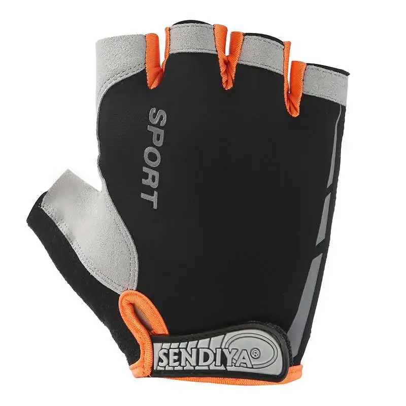 Guantes deportivos de medio dedo para hombre, protector solar de seda de hielo para entrenamiento militar, conducción al aire libre,