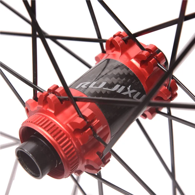 Ultraleichte Räder mit gerader Zugscheibenbremse, MTB-Laufradsatz, 26, 27,5, 29er, 700C-Felgen, 24 Löcher, glattes Lager, vorne 2 hinten, 4 A – Detail 5