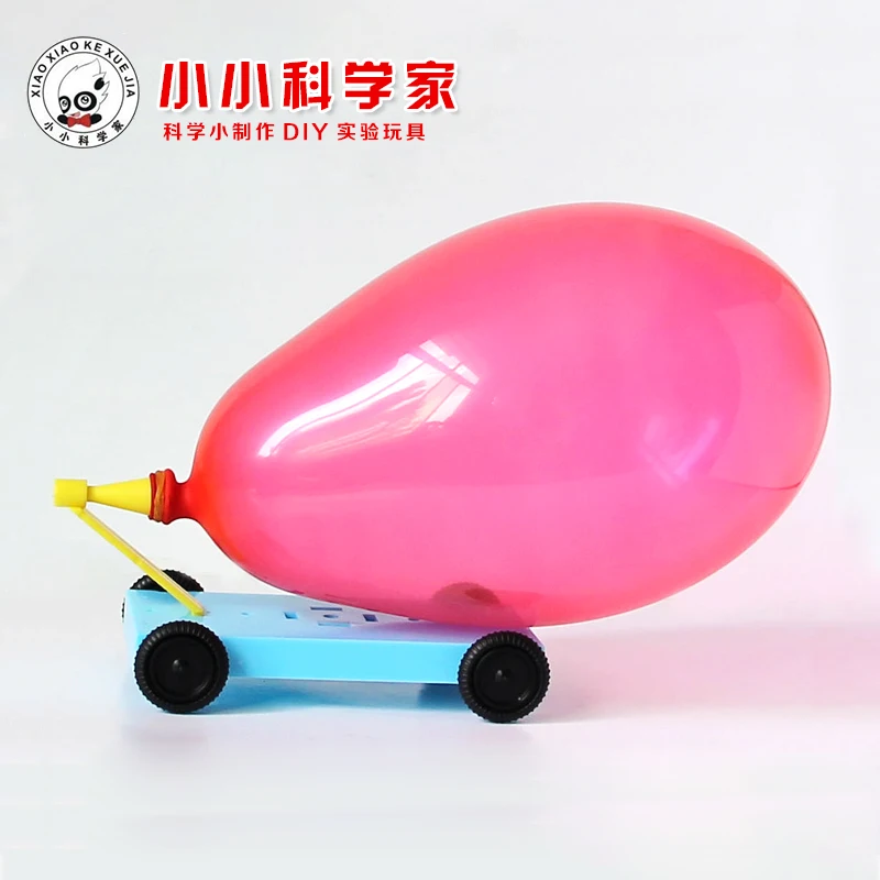 physics diy recoil car popular science teaching assembled Training ability Safe non-toxic free shipping