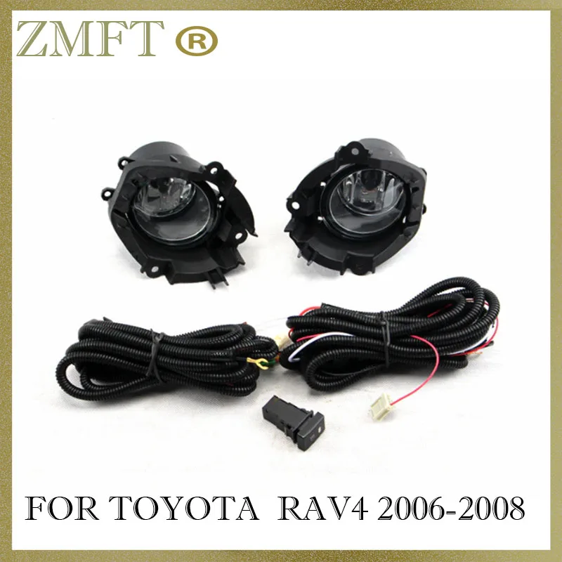 

1Set Car Front Bumper Fog Light Lamp Assembly For TOYOTA RAV4 2006 2007 2008 For Corolla Fielder 2009 Halogen Bulb With Wiring