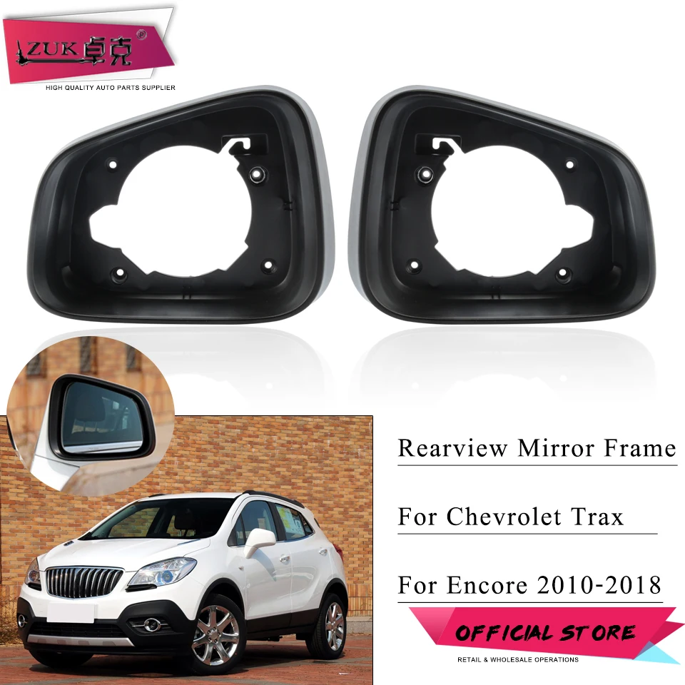 Exterior Rearview Side Mirror Frame For Buick Encore For Chevrolet Trax For Opel Mokka X 2013-2018 Wing Mirror Bezel Panel Cover