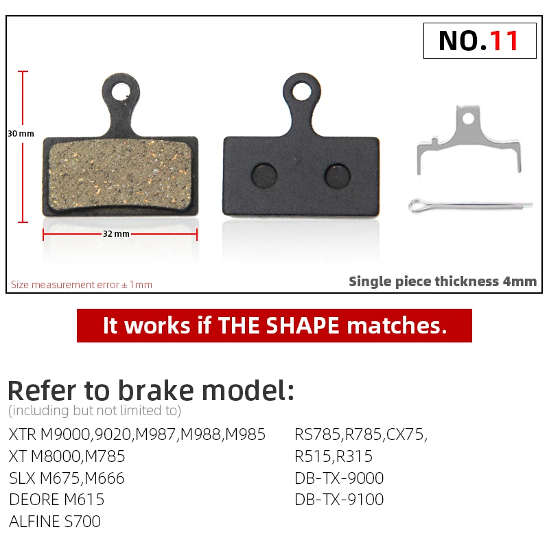 10 PAIRS Bicycle DISC BRAKE PADS FOR SHIMANO G01S XTR M9000 M9020 M985 M988 Deore XT M8000 M785 SLX M7000 M666 M675 Deore M615