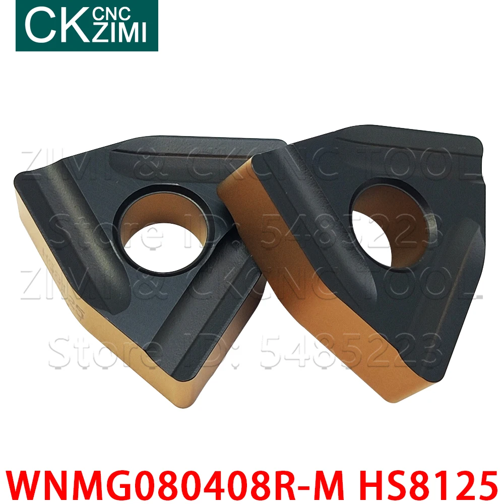 WNMG080408R-M HS8125 WNMG 080408R wkładki z węglika dłutowanie ostrze toczenie wkładki tokarka metalu CNC narzędzia WNMG 080408 R dla stali