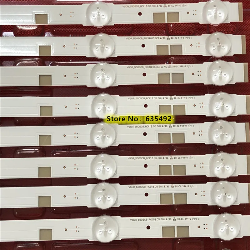 Светодиодная лента для UN55JS700DF, UA55JS7200J, UE55JU6800, V5DR_550SCA_R0, V5DR_550SCB_R0