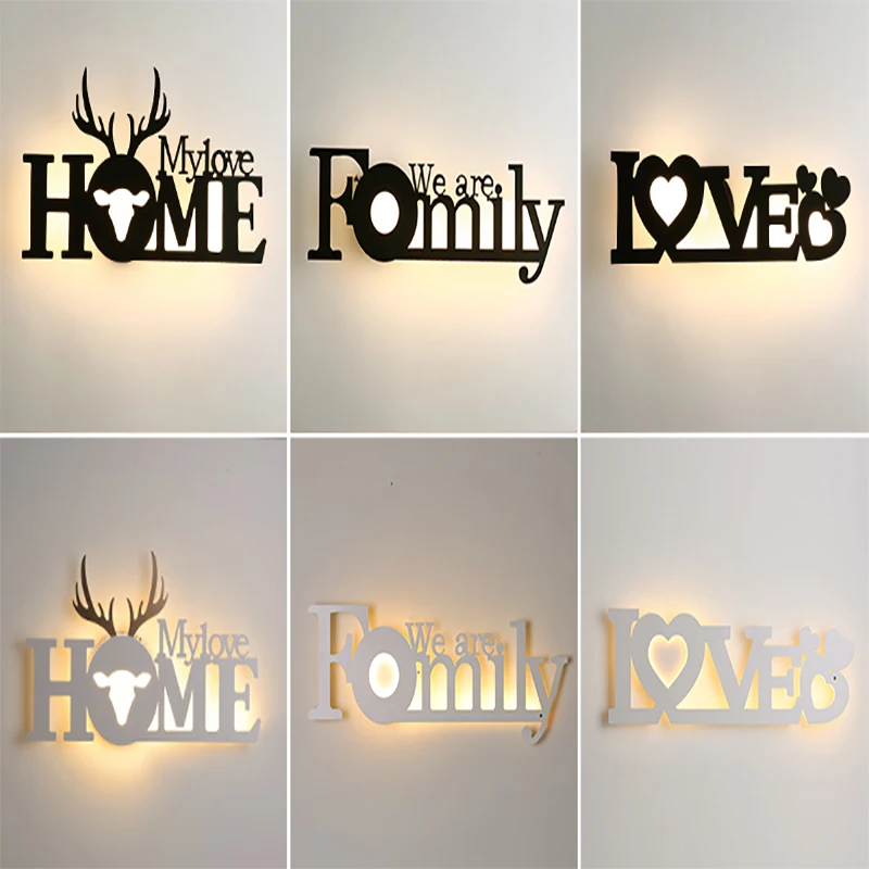 Modern new Nordic wall lamp living room sofa background wall decoration LED lamp bedroom bedside wall lamp lighting