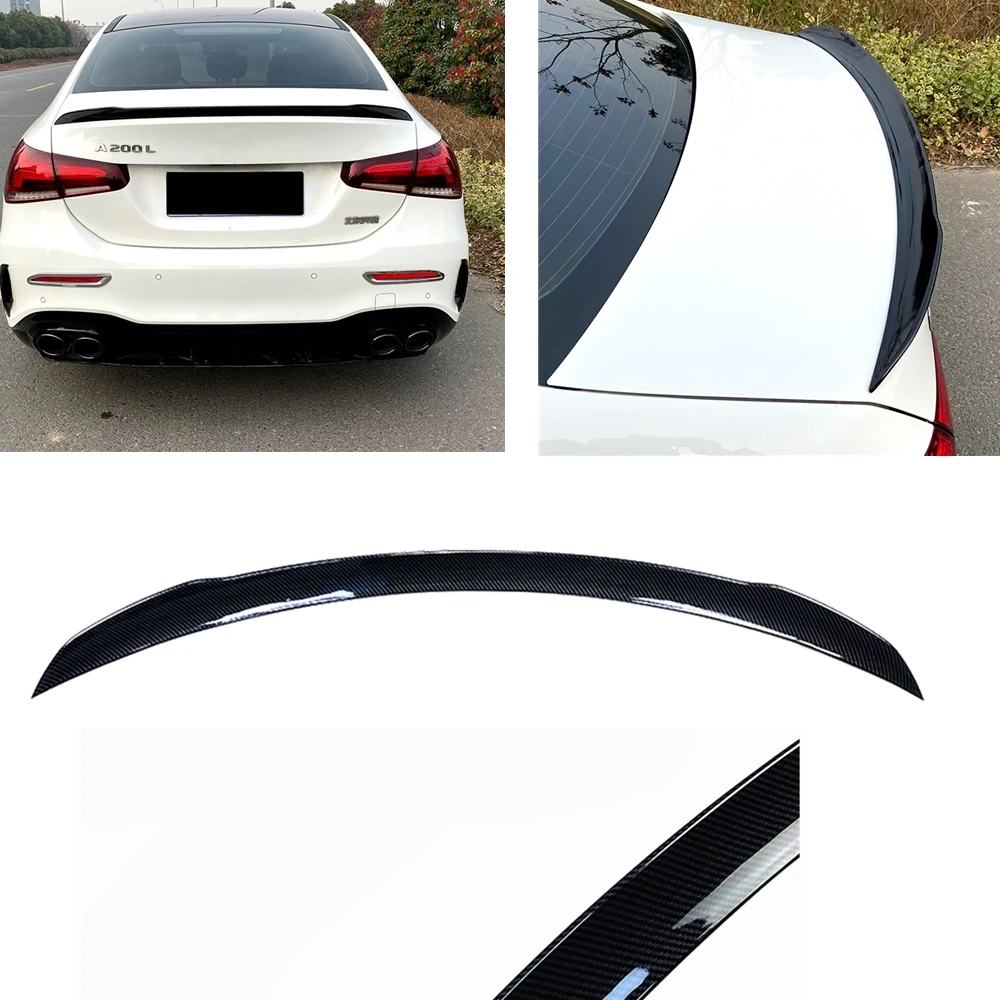 

Rear Trunk Lid Spoiler Wing For Mercedes Benz A Class W177 A180 A200 A220 A35 AMG Sedan 4 Door 2019-2024 Tailgate Splitter Lip