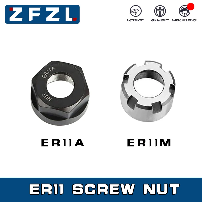 1PC ER11 Nut Spring ER11 ER8 Chuck Nut A M Type Morse taper Tool Holder Milling Machine Handle CNC Machining Center