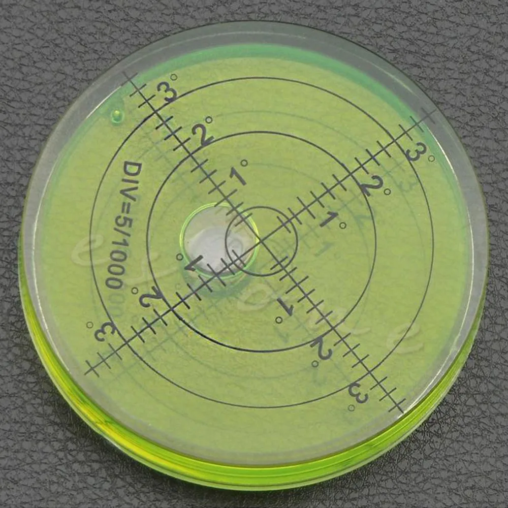 Precision Spirit Bubble Level Degree Mark Surface Round Circular Measuring Kit