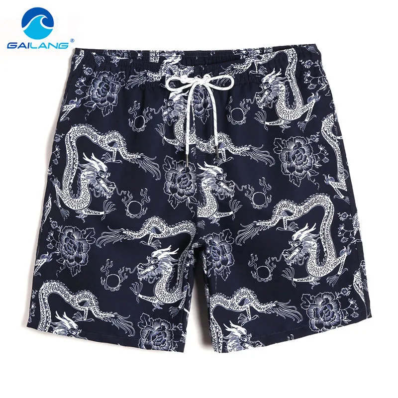 

Gailang Brand Swimwear Men Swimsuits Surfing Bottoms Quick Drying Square Cut Boardshorts Swim Boxer Trunks Pluse Size Bermuda