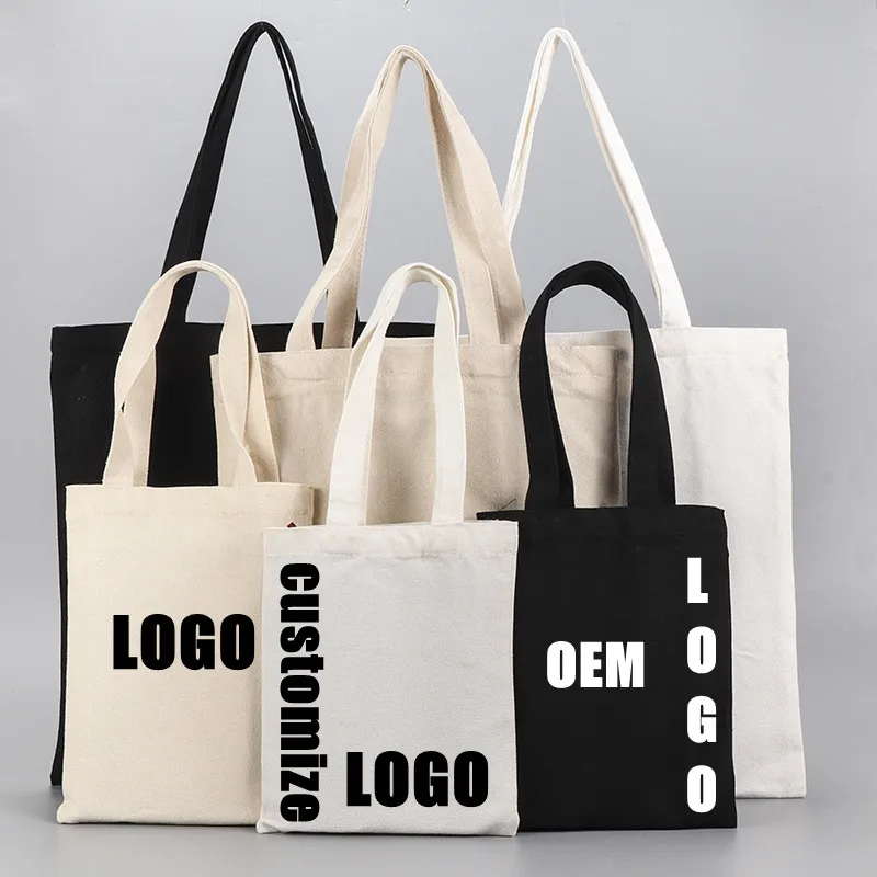 Customized logo personalized signature women\'s cloth shopping bags bags shoulder bags duffel bags large-capacity handbags eom