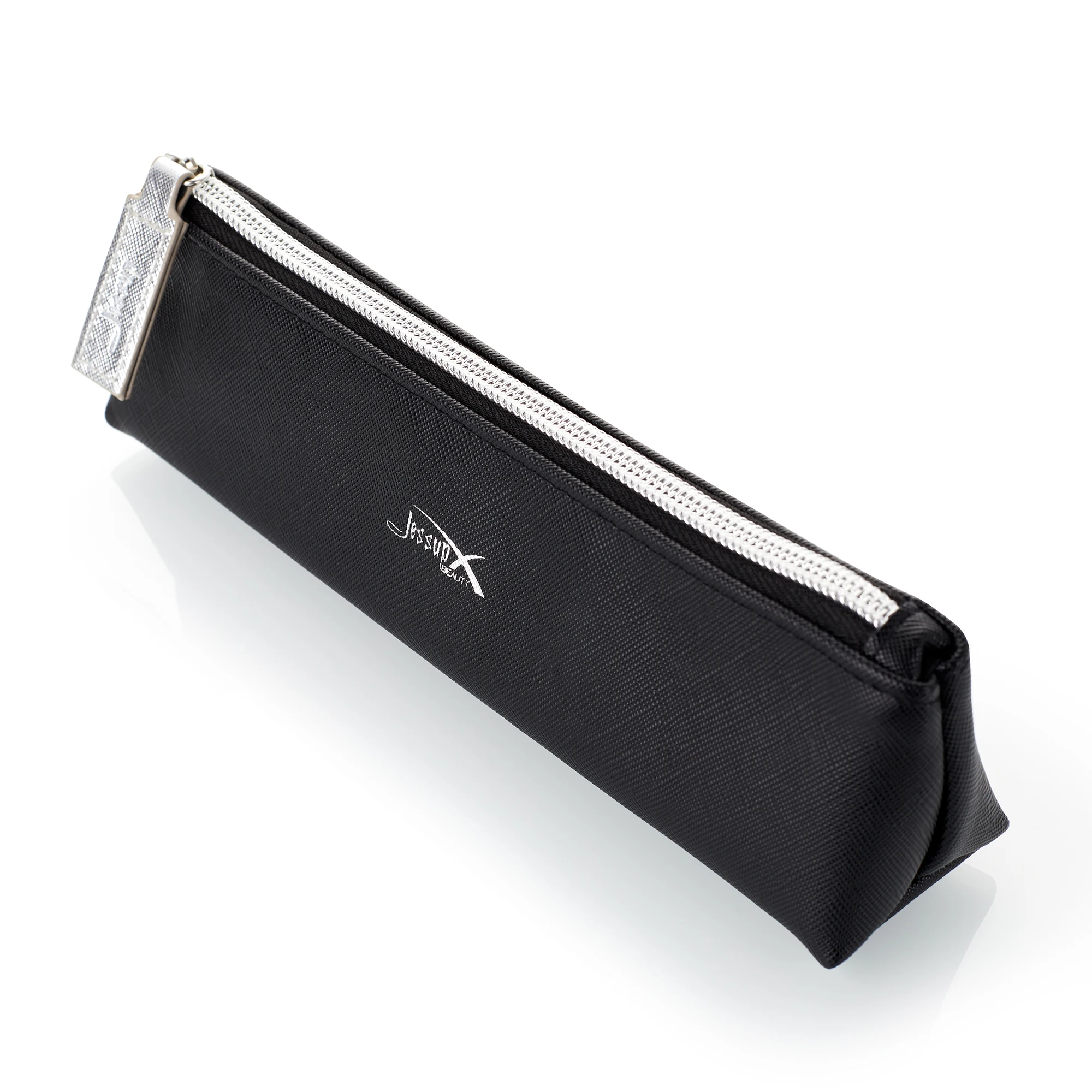 Jessup Schwarzes Kosmetiktaschen-Aufbewahrungsset für Make-up-Zubehör, Damentaschen, Make-up-Werkzeuge, Reise-Beauty-Case, PU-Leder