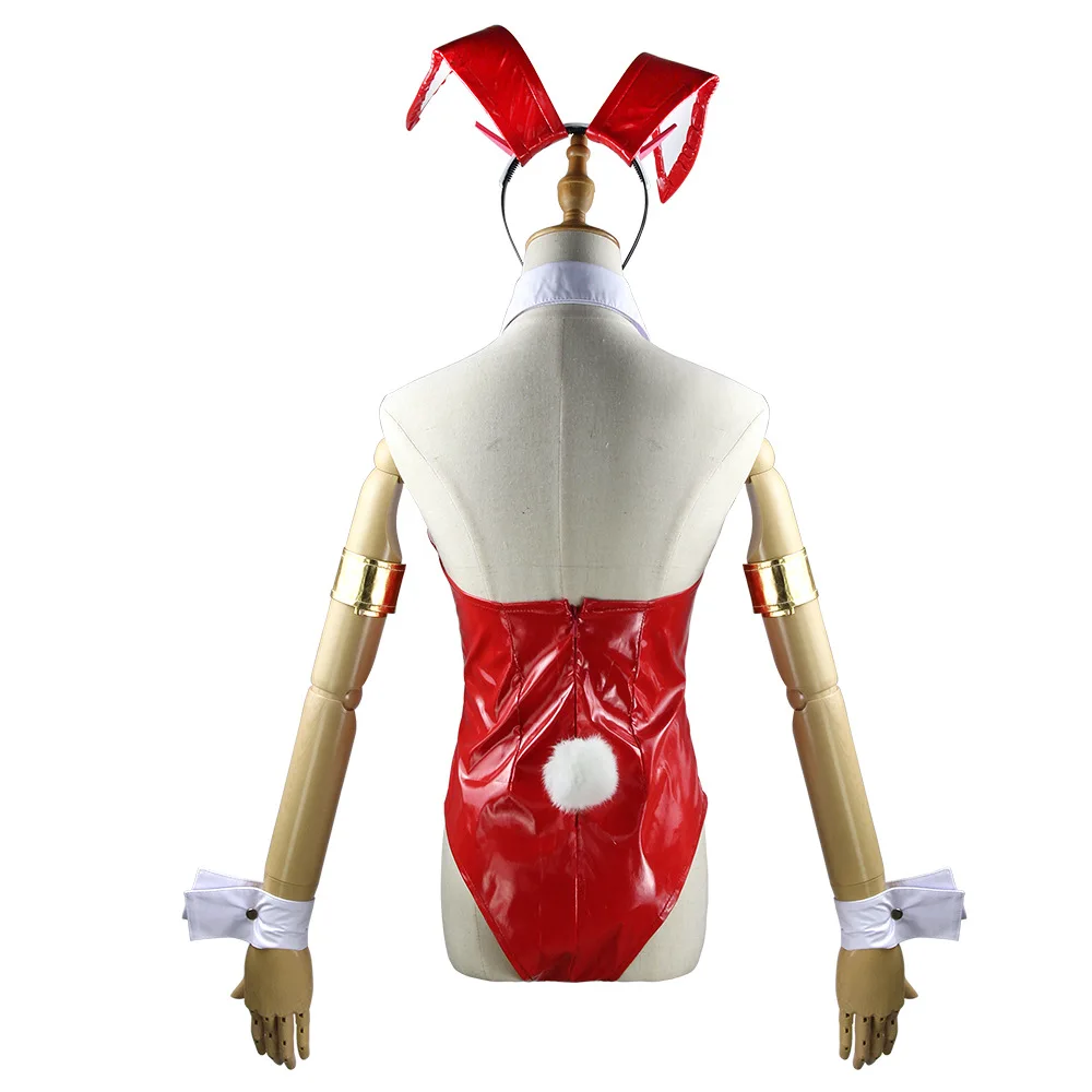 Darling In De Franxx Cosplay Kostuum Nul Twee Bunny Girl Sexy Kostuum Vrouwen Meisjes Jumpsuit Rood Lederen Sets C125M158