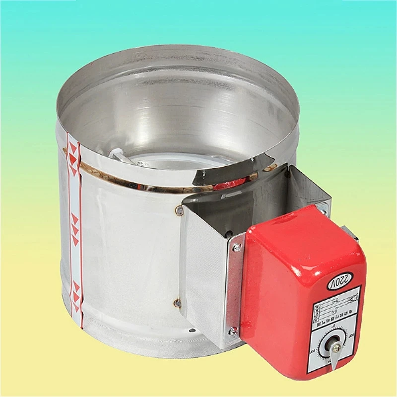 80mm stainless steel air damper valve high temperature resistant electric duct motorized valve 3 inch ventilati 220V 24V