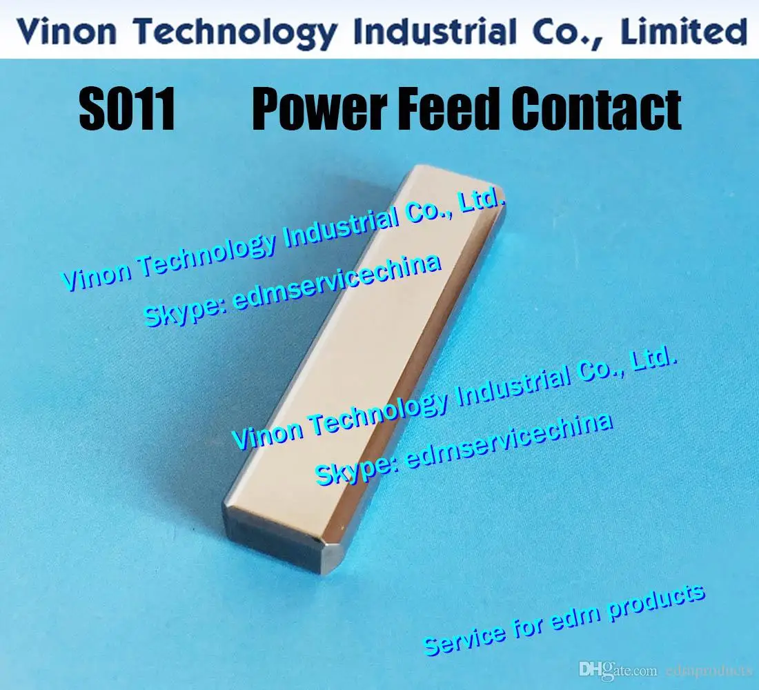 S011 3110330 Power Feed Contact (Tungsten Steel) 4.8x40x10mm, edm AD360,AG400 Conductivity Piece MWS01390A, J01118A, 3085263