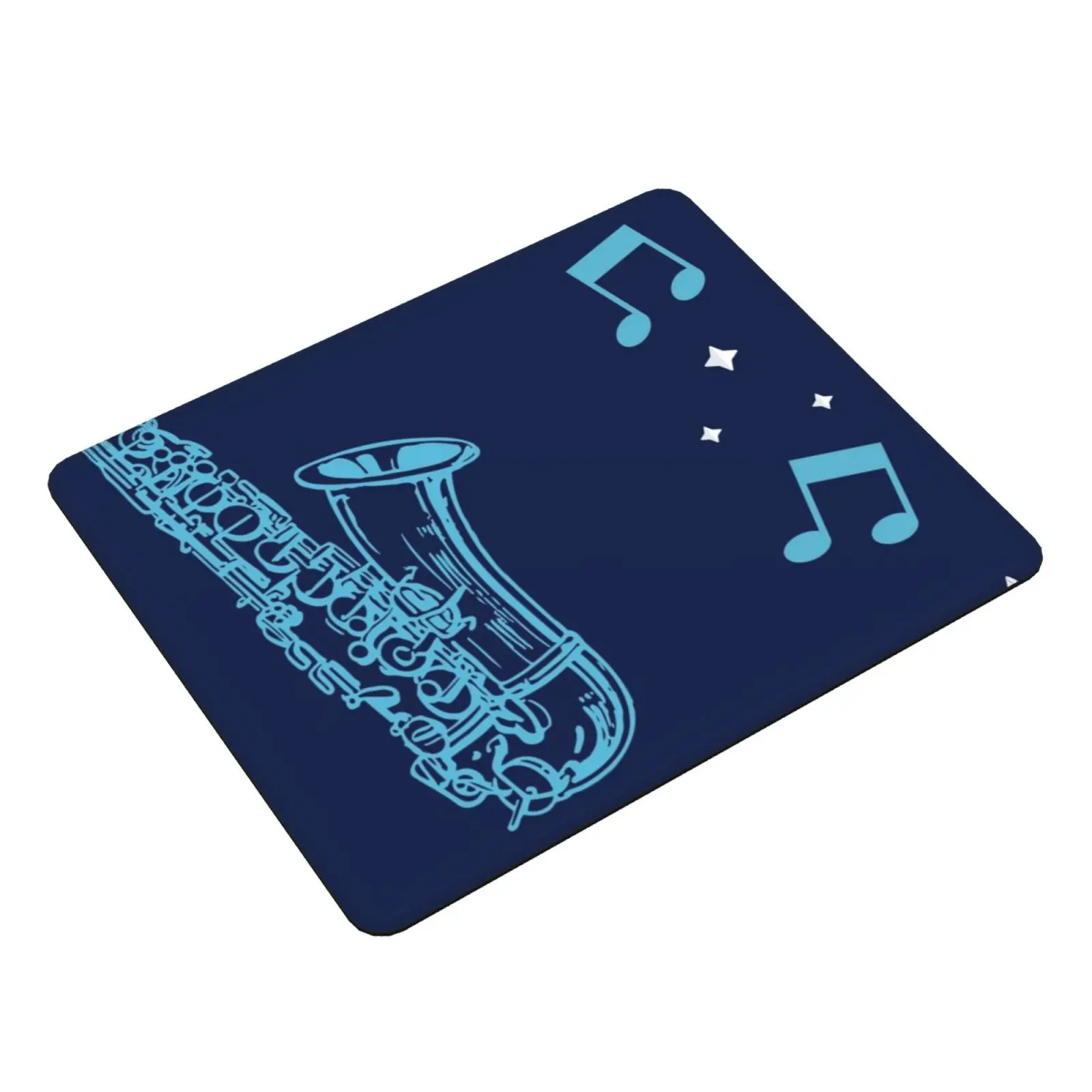 Jazz Sax Face Mouse Pad DIY Print Cushion Music Jazz Sax Piano Notes Musical