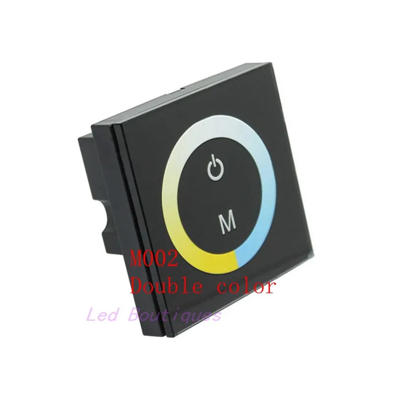 DC12-24V M001 RGB colorful touch controller M003 monochrome single M002 double panel Glass wall embedded LED panel controller