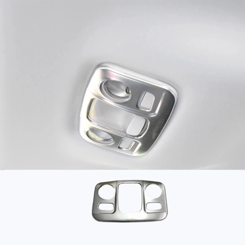 

Stainless Steel Rear Reading Light Lamp Decoration Cover Trim Frame For Peugeot 3008 GT 5008 2nd 2016 2017 2018 accessories 1pcs