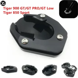 Tiger-オートバイのサイドスタンドサポート,900 gt pro 2020-2021 t900 tiger 850用の拡張可能なサポートプレート,拡大可能なグリップ付き