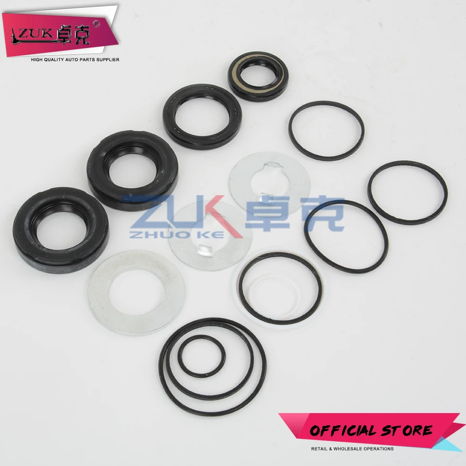 ZUK For HONDA For ACCORD Power Steering Gear Box Repair Kit O-Ring Oil Seal Gasket Set Year 2003-2007 CM4 CM5 CM6 2.0L 2.4L 3.0L