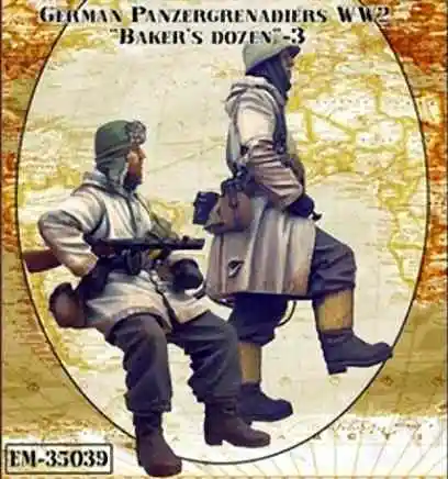 

1/35 model kit resin kit soldiers in winter 2(2 figures)
